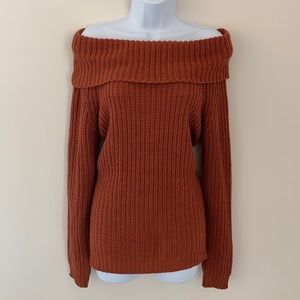 Off-the-shoulder sweater